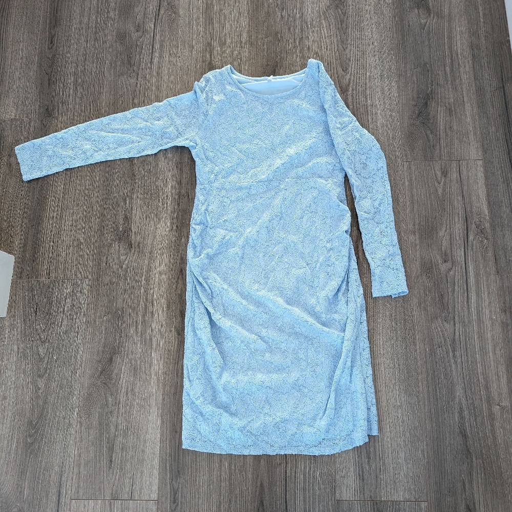 Pink blush maternity dress medium